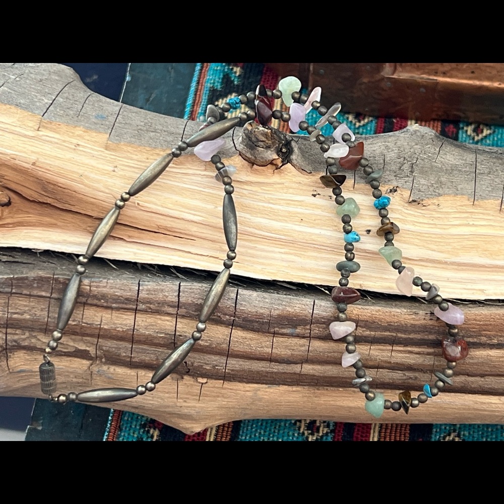Vintage Native American Multi Stone Necklace